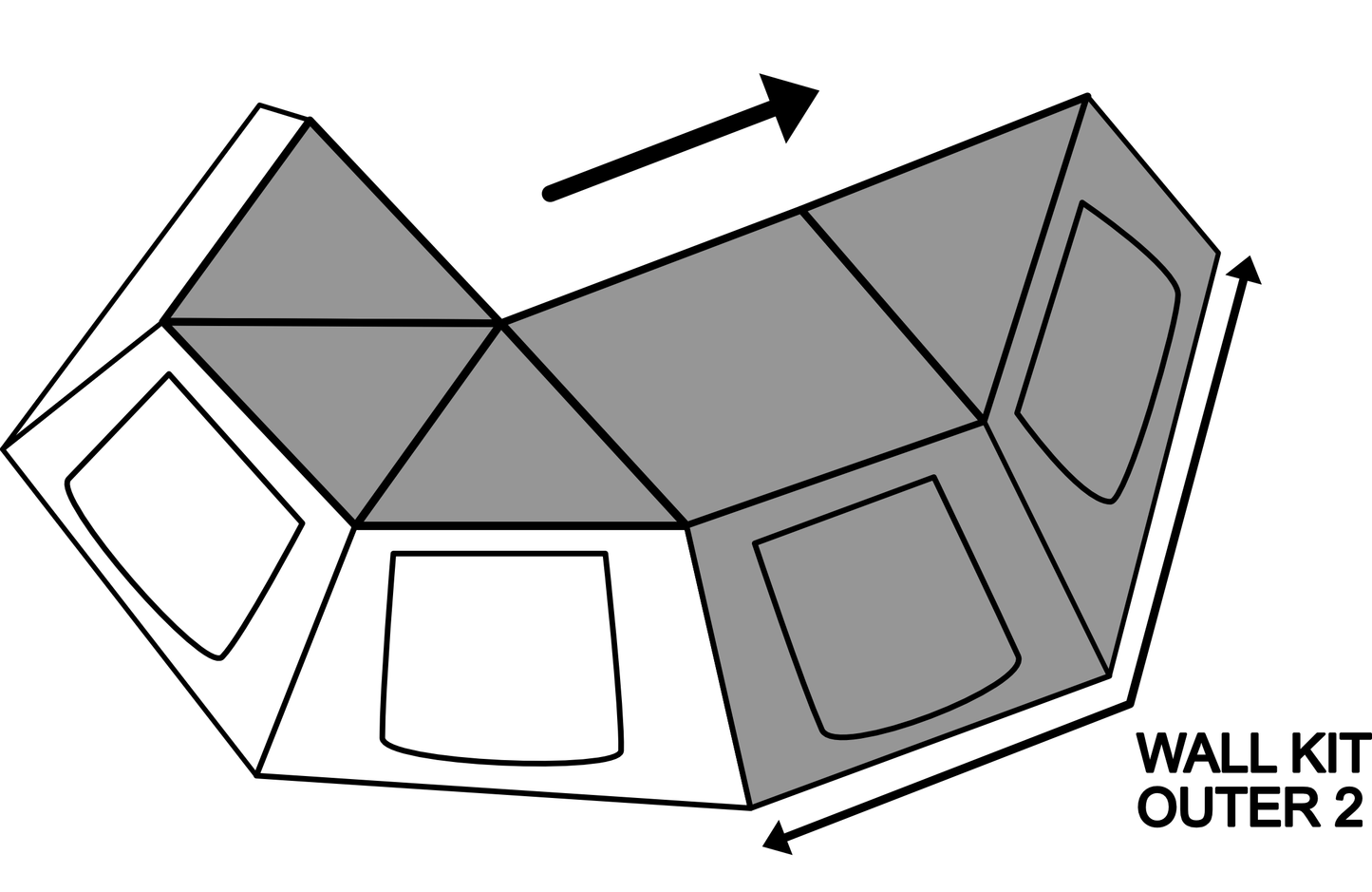 Taruca Rogue 270+ XC Wall Kit RHS