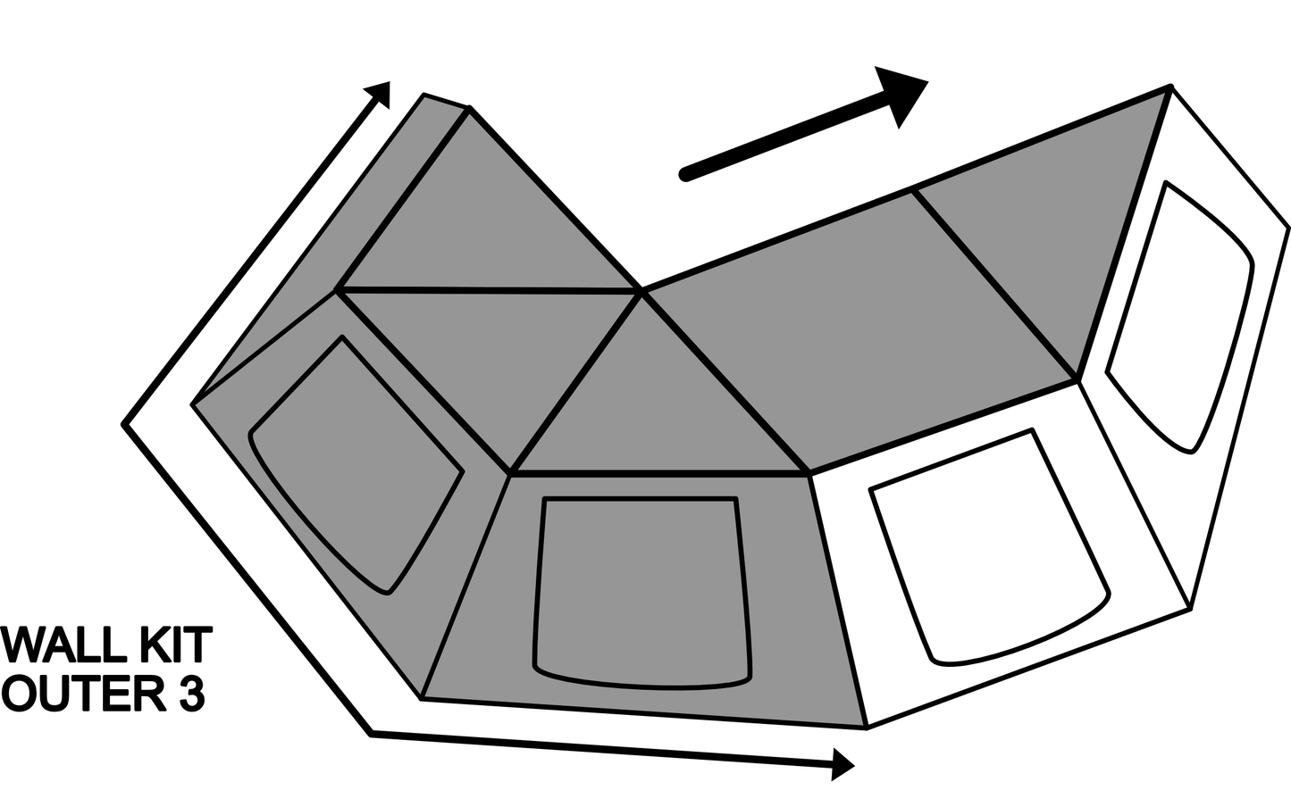 Taruca Rogue 270+ XC Wall Kit RHS