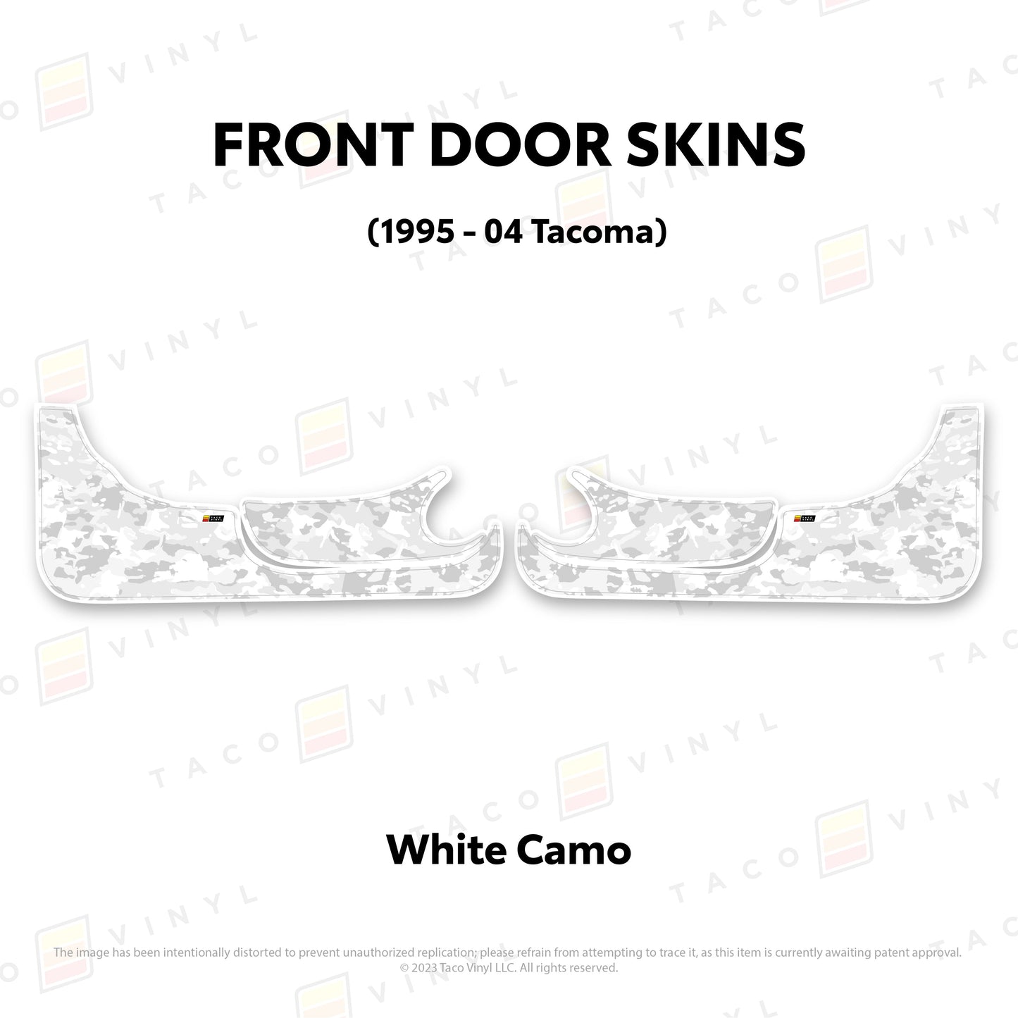 Taco Vinyl Tacoma Door Skins (Lower Section) | '95 - '04 Tacoma