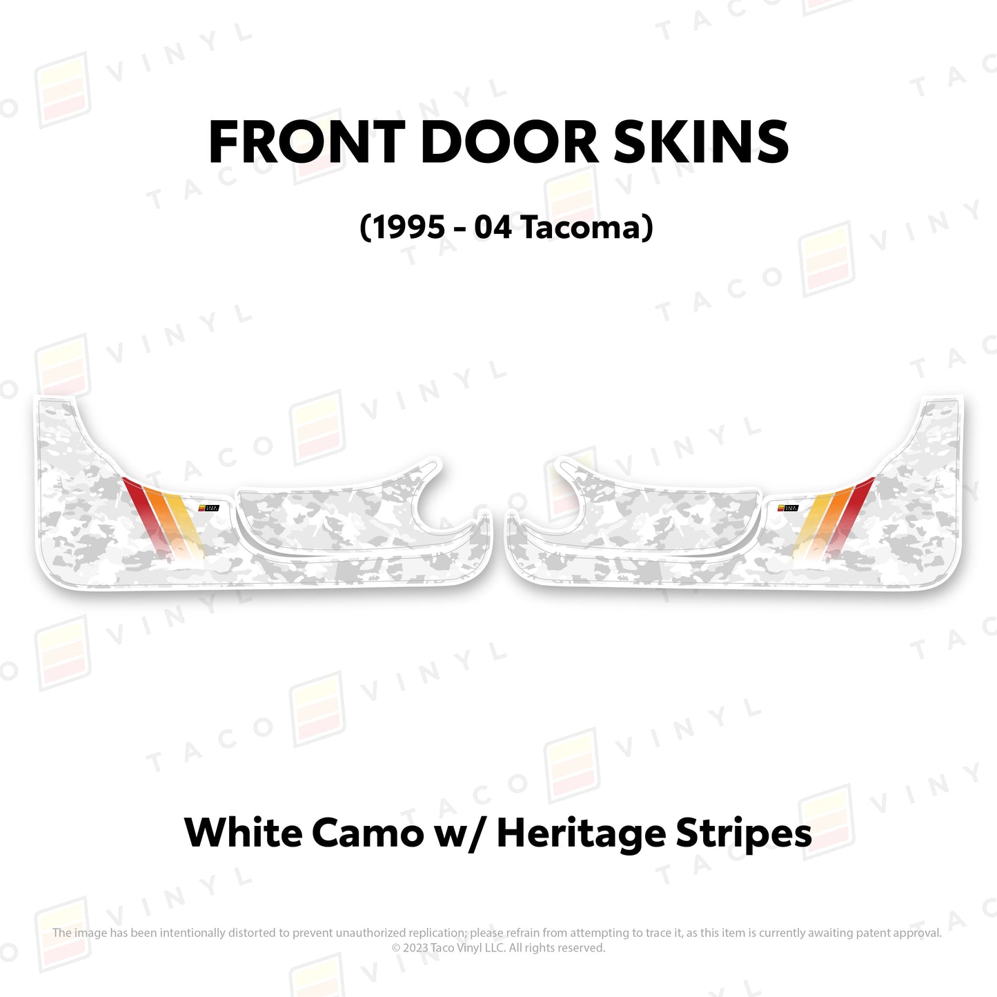 Taco Vinyl Tacoma Door Skins (Lower Section) | '95 - '04 Tacoma