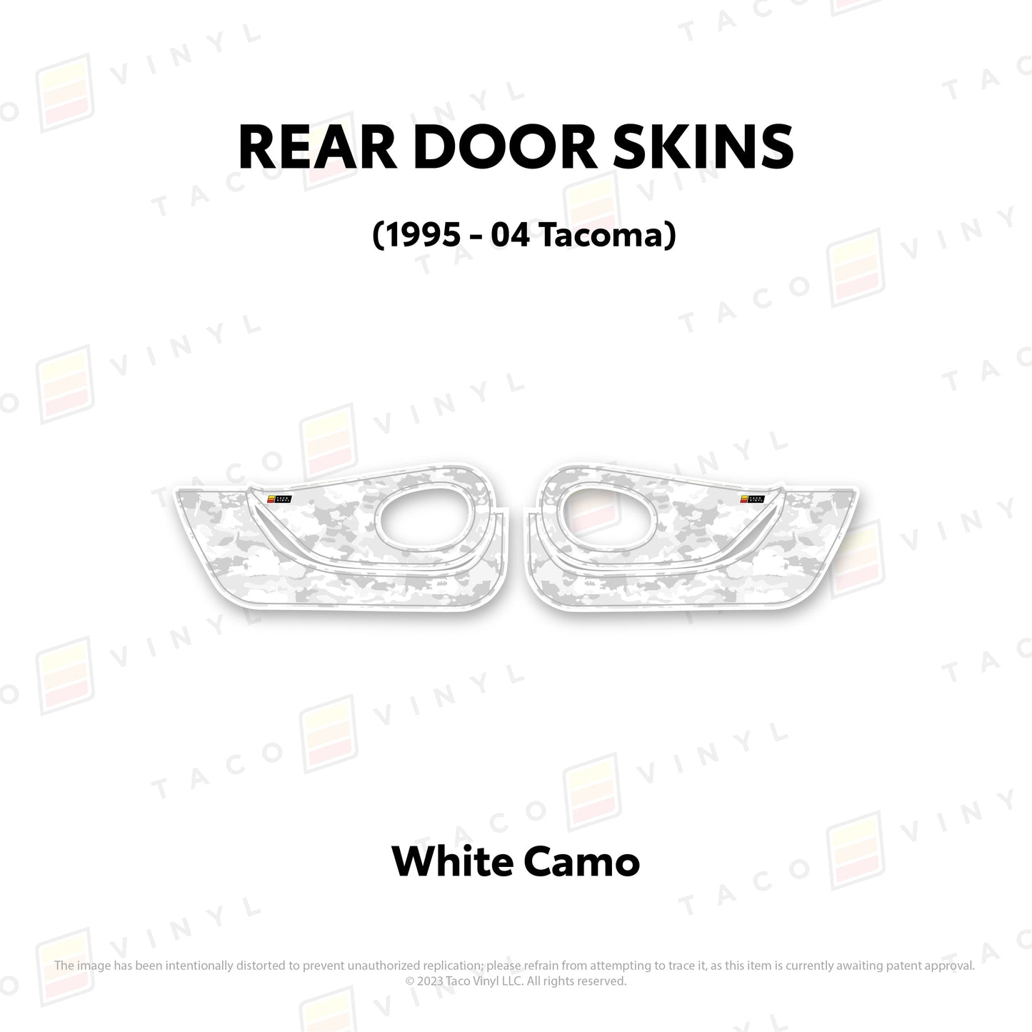 Taco Vinyl Tacoma Door Skins (Lower Section) | '95 - '04 Tacoma