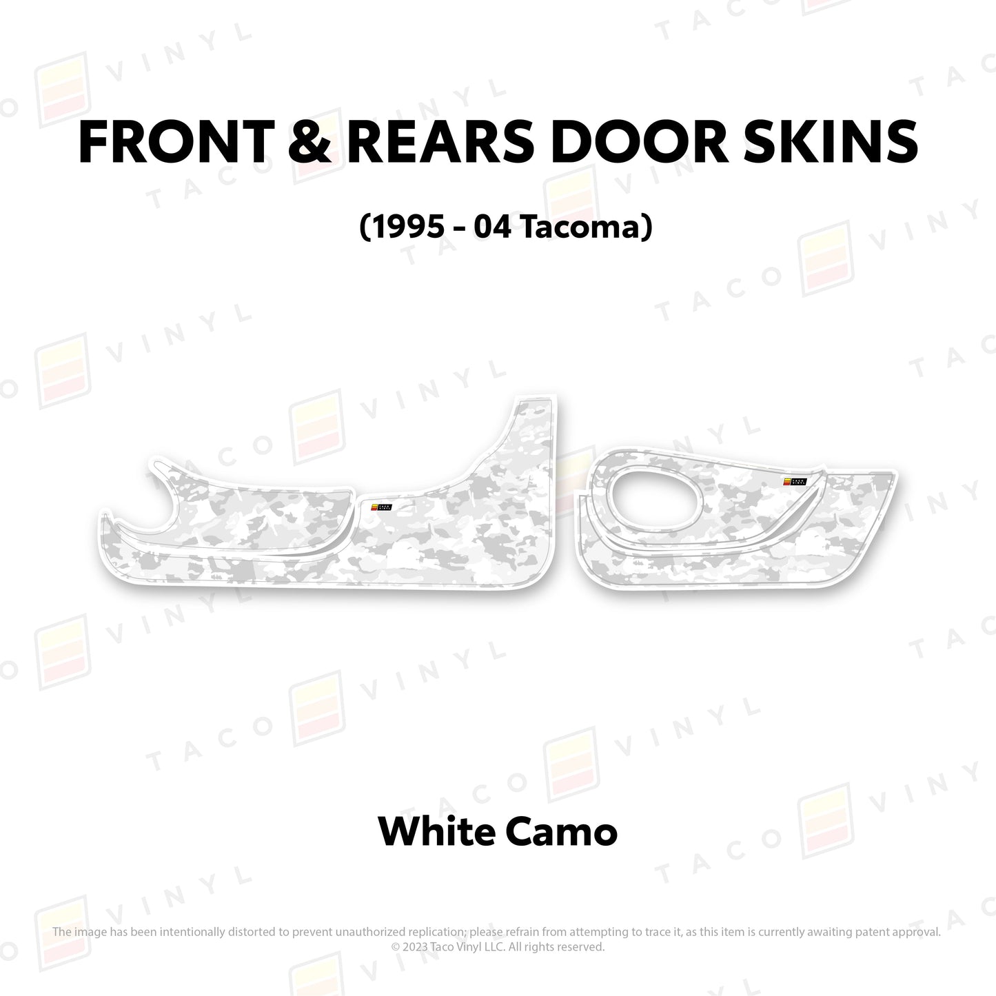 Taco Vinyl Tacoma Door Skins (Lower Section) | '95 - '04 Tacoma