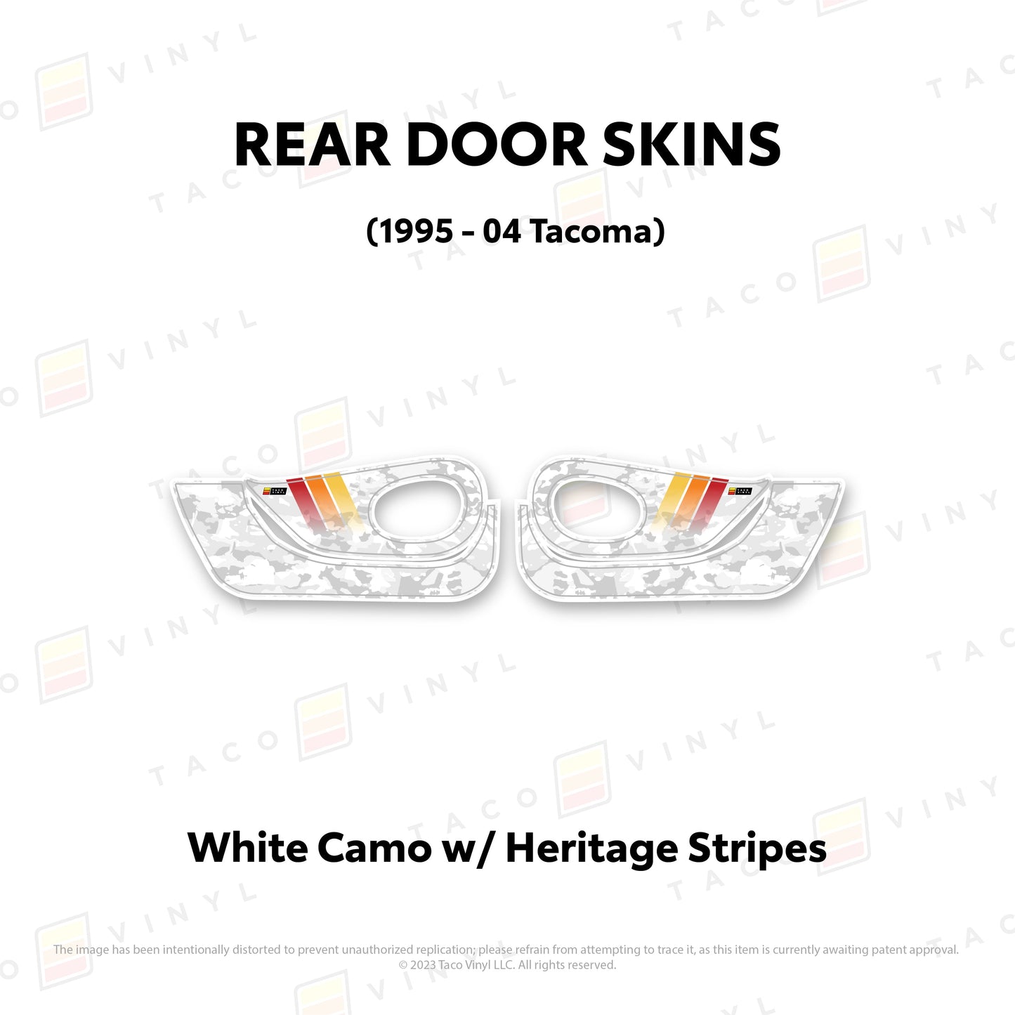 Taco Vinyl Tacoma Door Skins (Lower Section) | '95 - '04 Tacoma