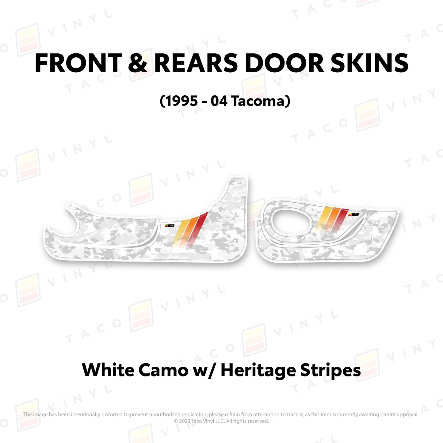 Taco Vinyl Tacoma Door Skins (Lower Section) | '95 - '04 Tacoma