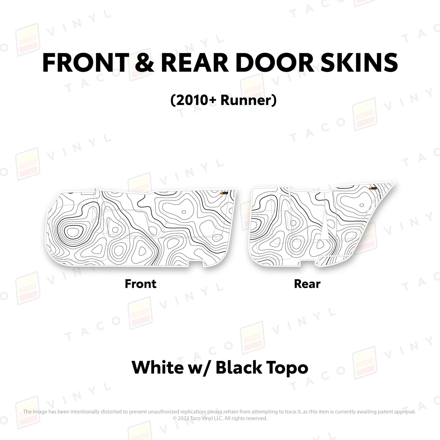 Taco Vinyl 4Runner Door Skins (Lower Section) | '10 - '24 4Runner