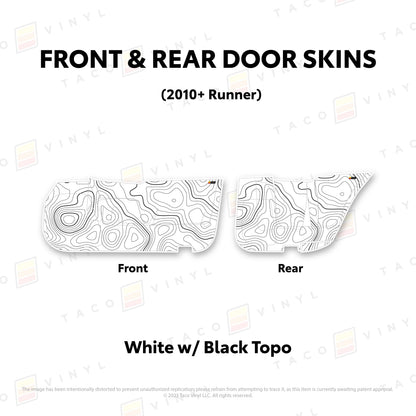 Taco Vinyl 4Runner Door Skins (Lower Section) | '10 - '24 4Runner