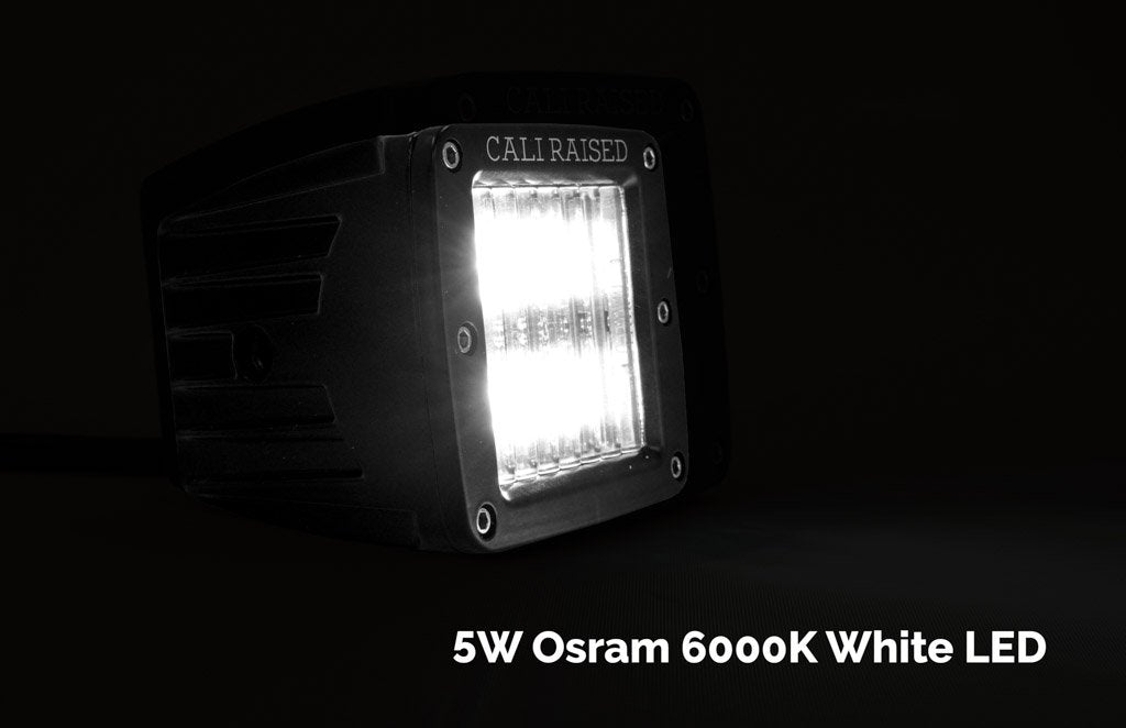 Cali Raised LED Fog Light Pod Replacements Brackets Kit | '05 - '11 Tacoma