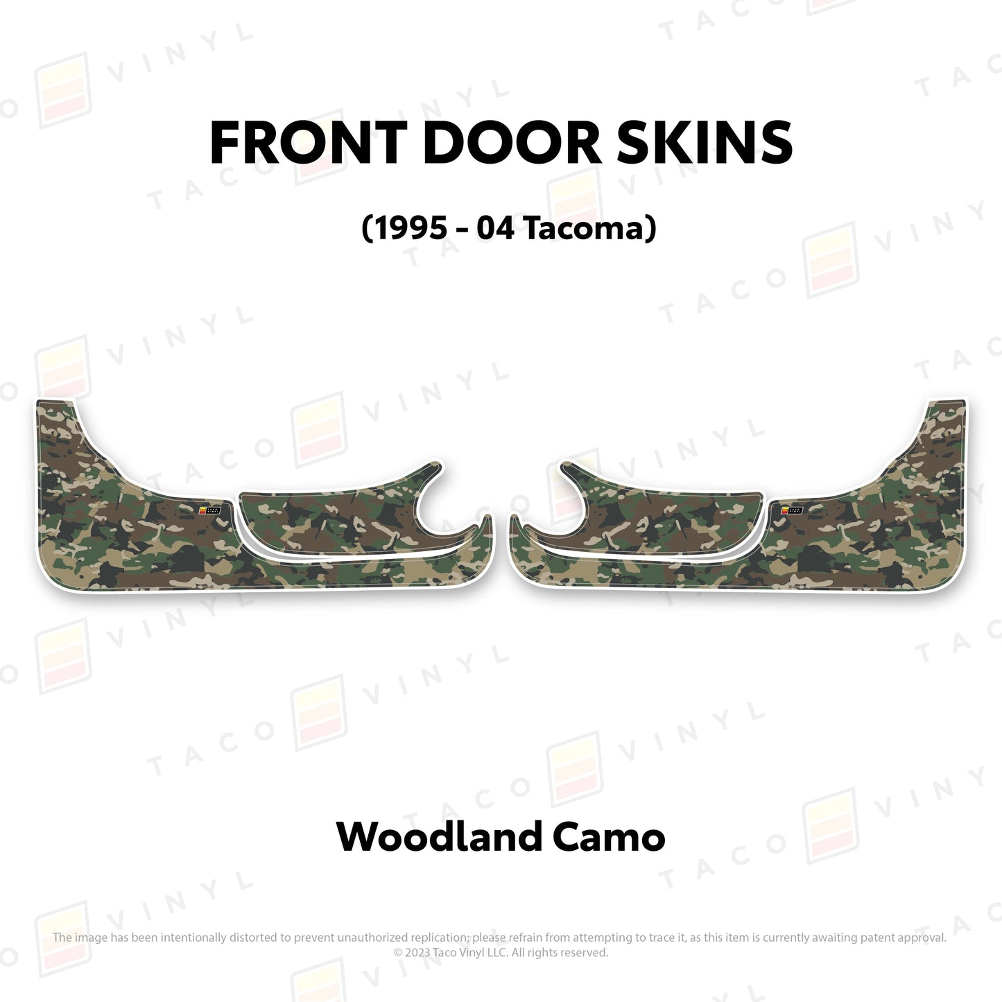 Taco Vinyl Tacoma Door Skins (Lower Section) | '95 - '04 Tacoma