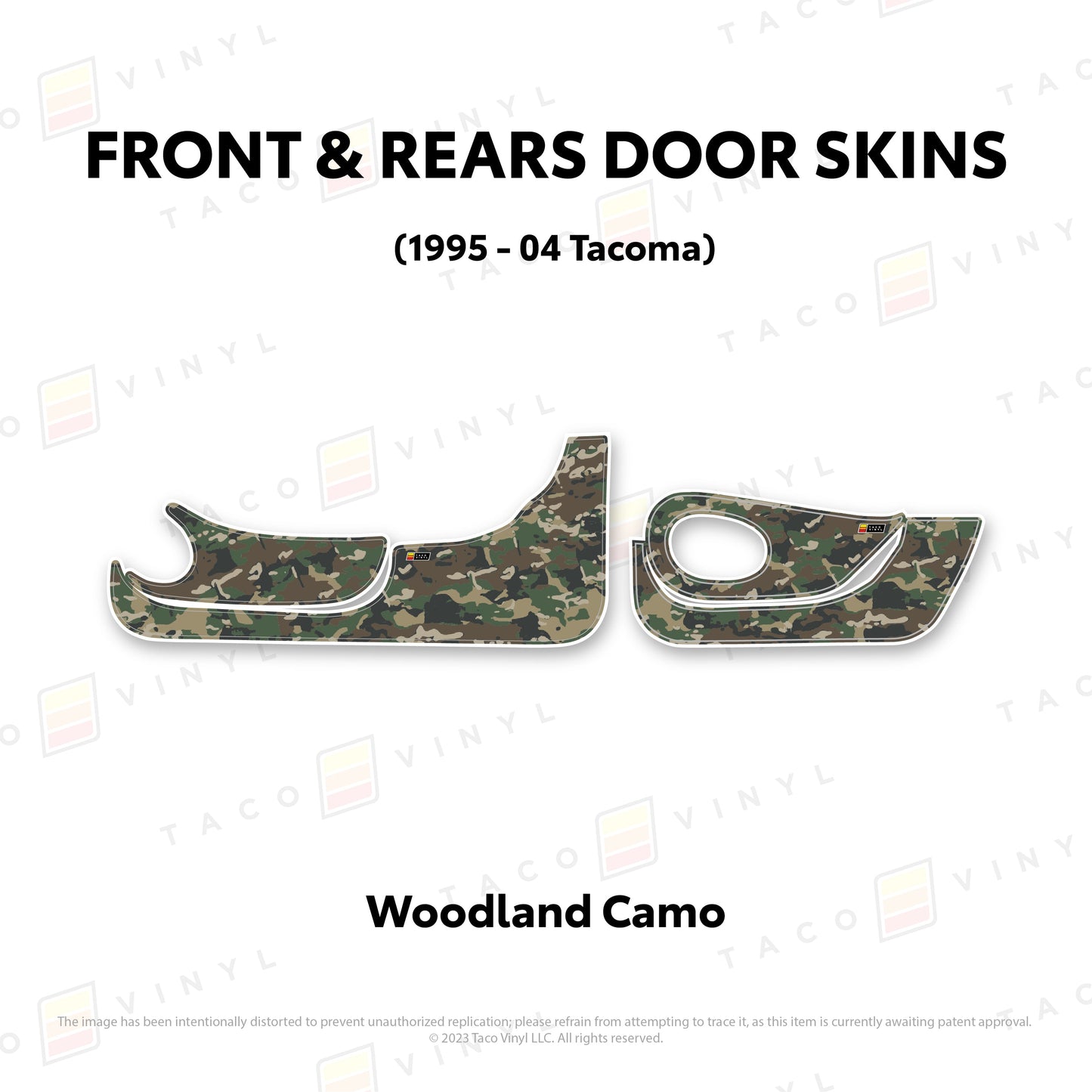 Taco Vinyl Tacoma Door Skins (Lower Section) | '95 - '04 Tacoma
