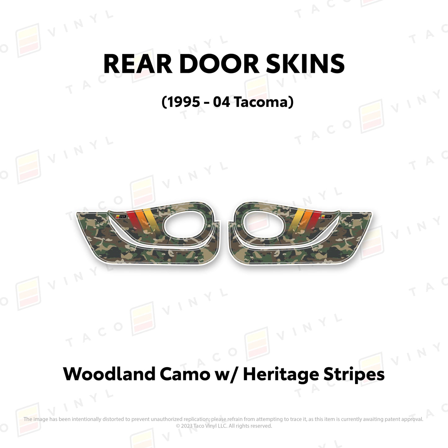 Taco Vinyl Tacoma Door Skins (Lower Section) | '95 - '04 Tacoma
