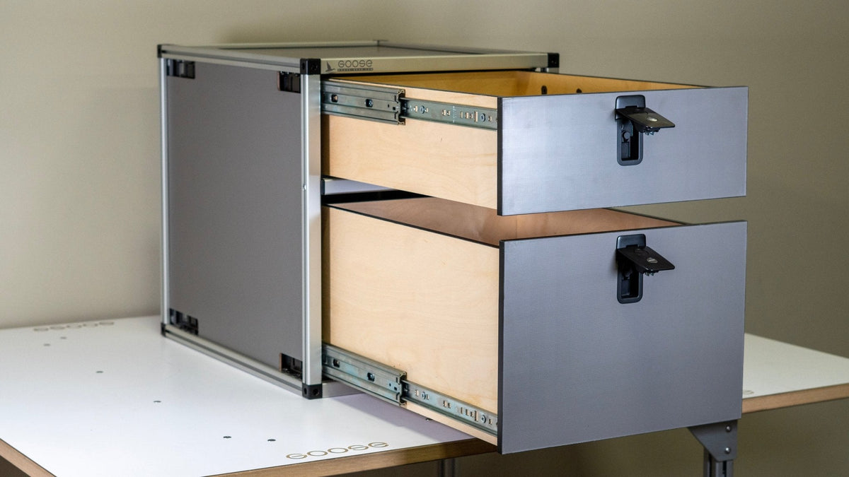 Goose Gear Double Drawer Module | 19-3/16 W x 25 D