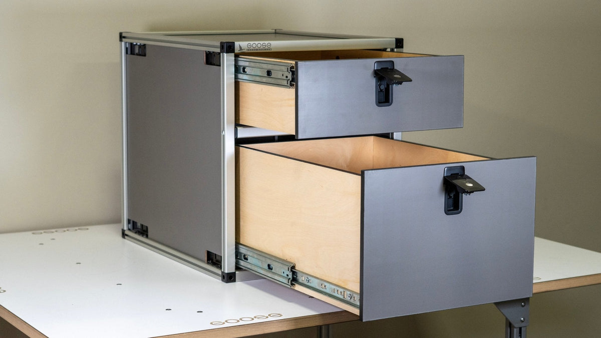 Goose Gear Double Drawer Module | 19-3/16 W x 25 D