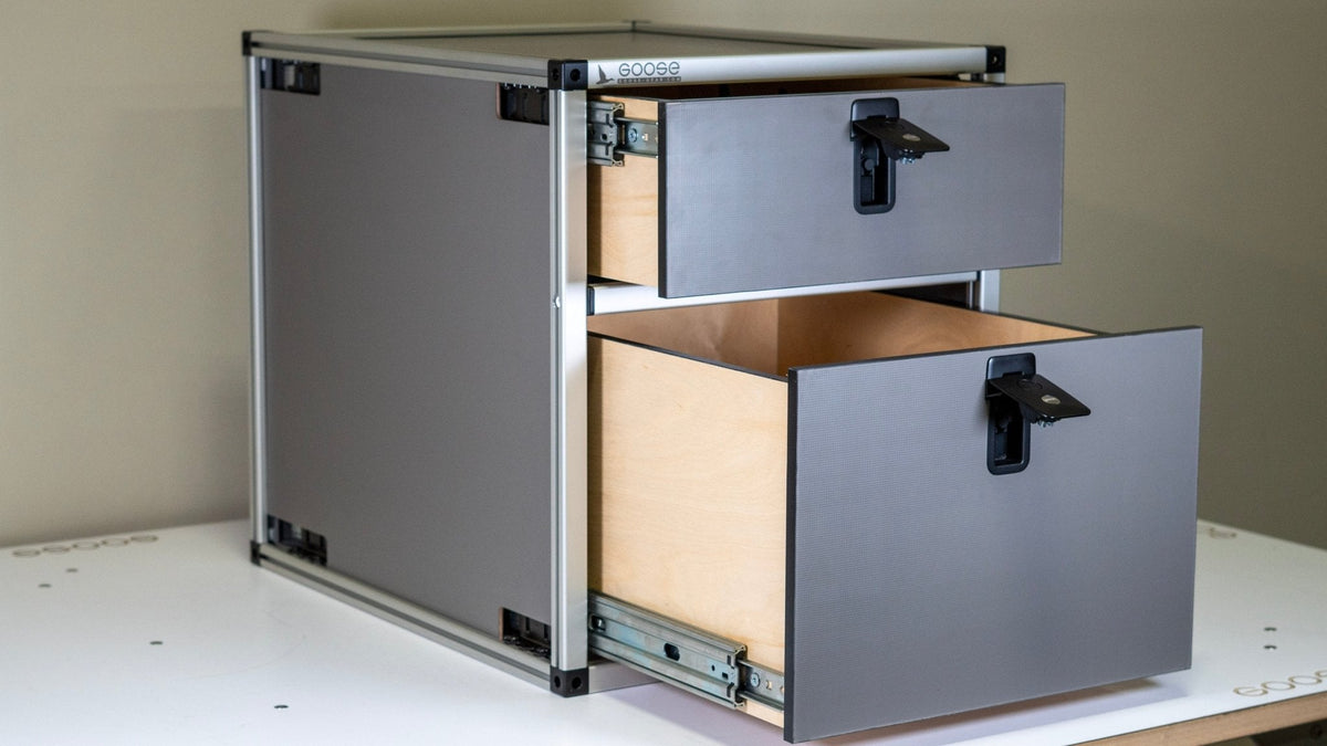 Goose Gear Double Drawer Module | 19-3/16 W x 25 D