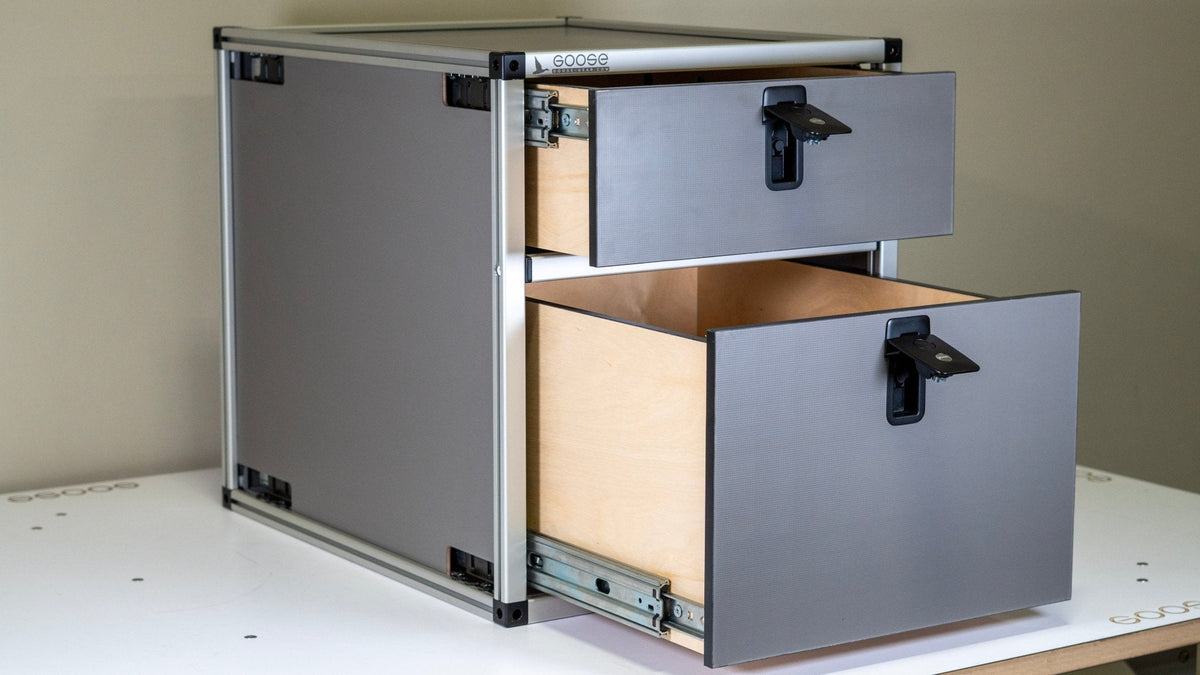Goose Gear Double Drawer Module | 19-3/16 W x 25 D