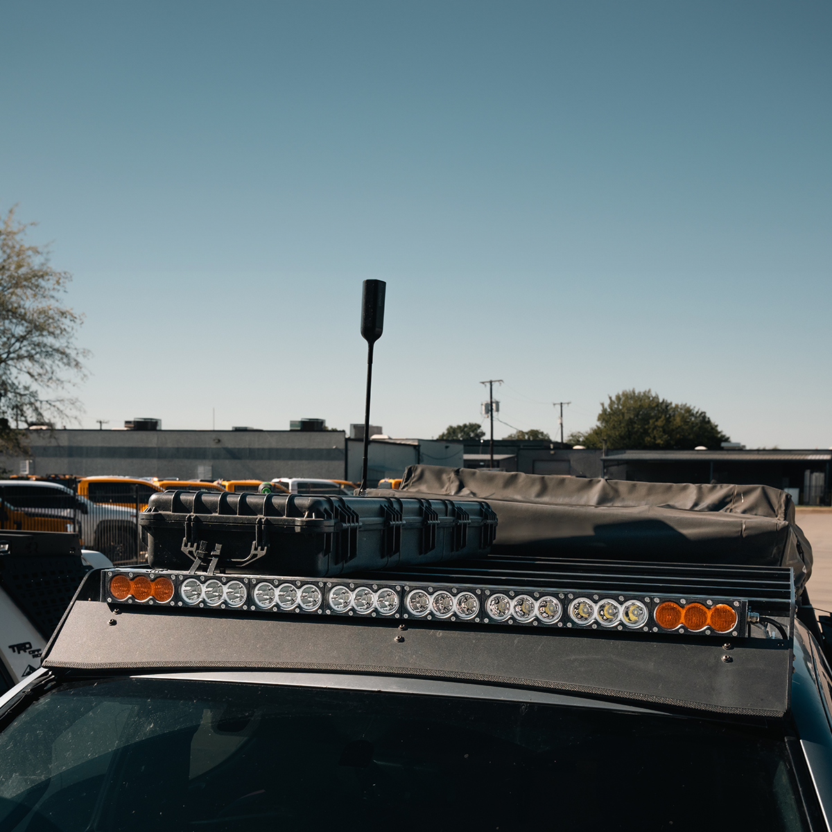 Cali Raised Sherpa Roof Rack Dual Function Light Bar Mounting Brackets