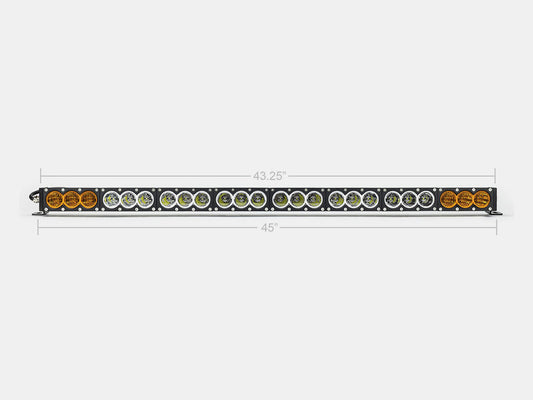 Cali Raised 43" Amber/White Dual Function LED Bar
