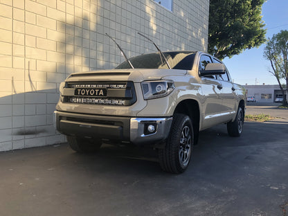 Cali Raised 42" Hidden Grille Curved LED Light Bar Mounting Brackets | '14 - '21 Tundra