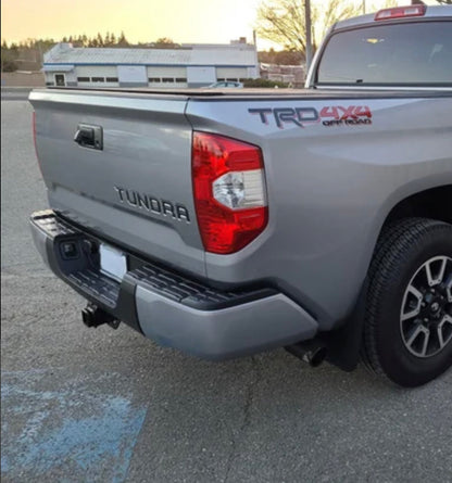 Taco Vinyl Standard Tundra Rear Bumper Caps (Metal) | '14 - '21 Tundra
