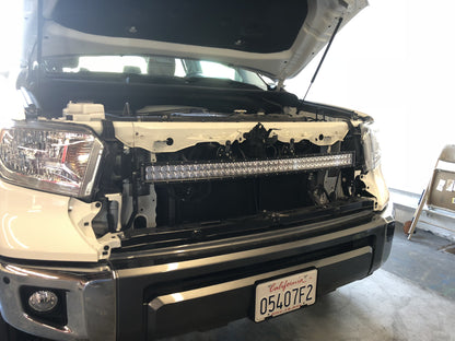 Cali Raised 42" Hidden Grille Curved LED Light Bar Mounting Brackets | '14 - '21 Tundra