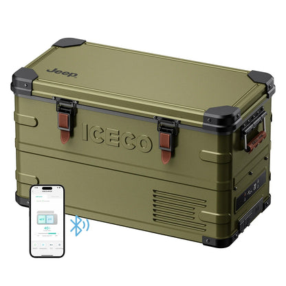 ICECO × Jeep APL35 Dual-Zone Aluminum Fridge Freezer | 35L Olive