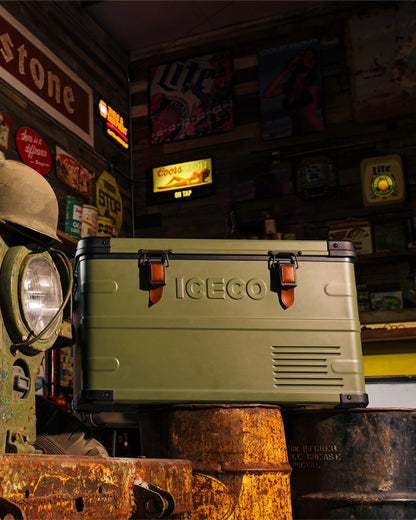 ICECO × Jeep APL35 Dual-Zone Aluminum Fridge Freezer | 35L Olive