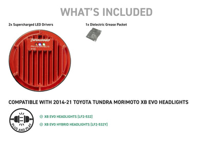 Morimoto Supercharged Drivers for XB EVO Headlights | 2014–2021 Toyota Tundra