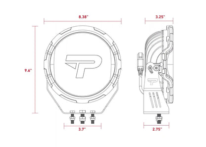 PROWLR 9" LED Driving Light [TRUE AMBER]