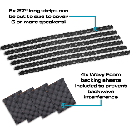Speaker Ring & Backing Sheets Sound Deadening Kit