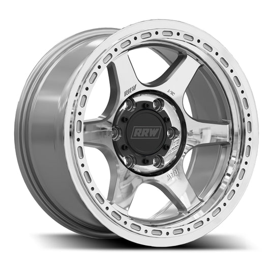 RRW RR2-H Flow Form 17x8.5 Hybrid Beadlock – Brushed Aluminum