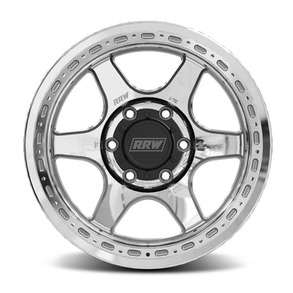 RRW RR2-H Flow Form 17x8.5 Hybrid Beadlock – Brushed Aluminum