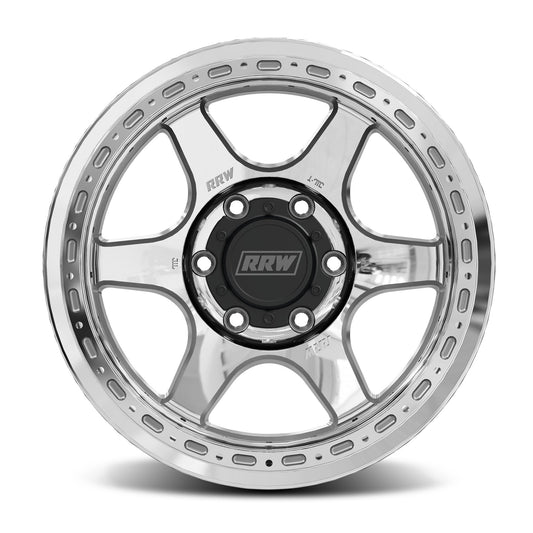 RRW RR2-H Flow Form 17x8.5 Hybrid Beadlock – Brushed Aluminum