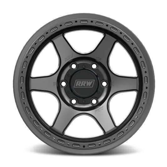 RRW RR2-H Flow Form 17x8.5 Hybrid Beadlock - Matte Gunmetal