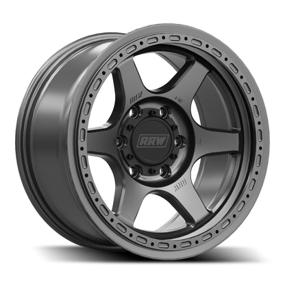 RRW RR2-H Flow Form 17x8.5 Hybrid Beadlock - Matte Gunmetal
