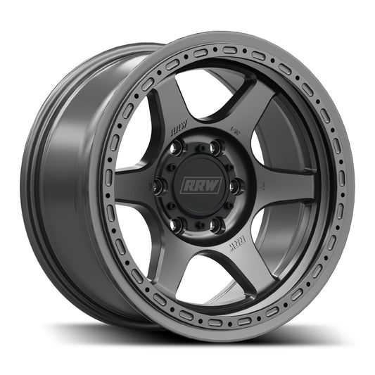 RRW RR2-H Flow Form 17x8.5 Hybrid Beadlock - Matte Gunmetal