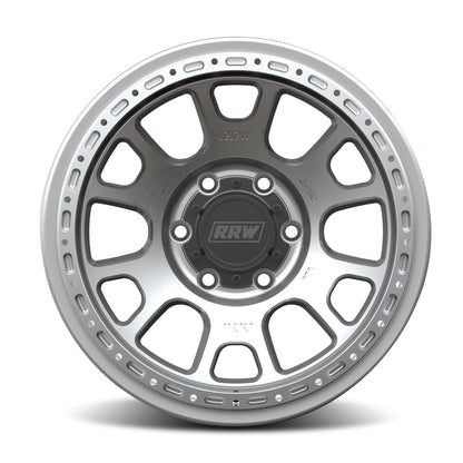 RRW RR5-H Flow Form 17x8.5 Hybrid Beadlock - Brushed Aluminum