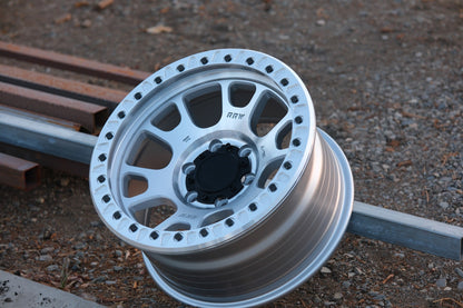RRW RR5-H Flow Form 17x8.5 Hybrid Beadlock - Brushed Aluminum