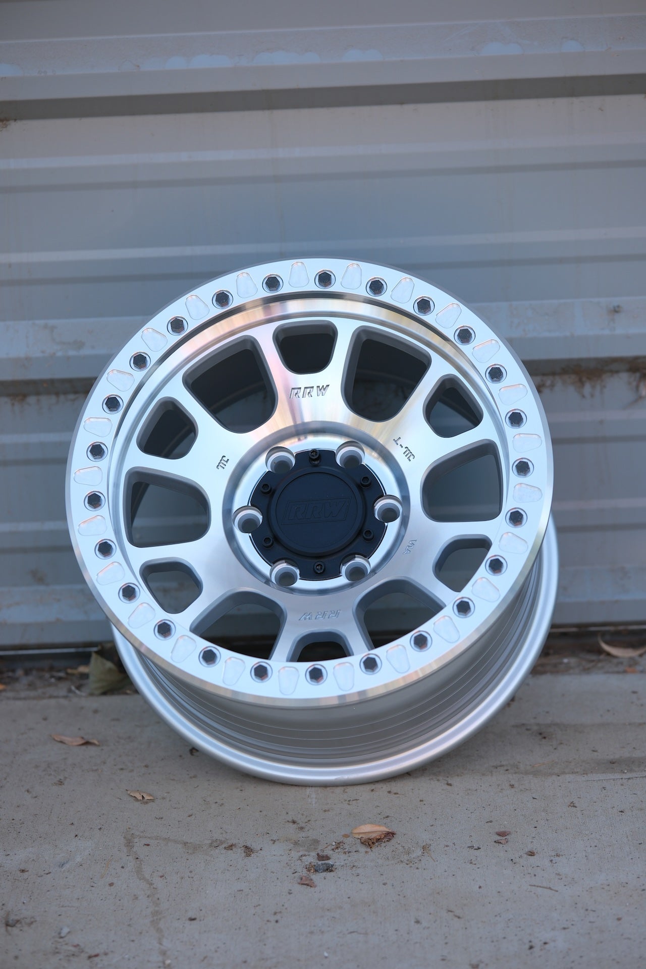 RRW RR5-H Flow Form 17x8.5 Hybrid Beadlock - Brushed Aluminum