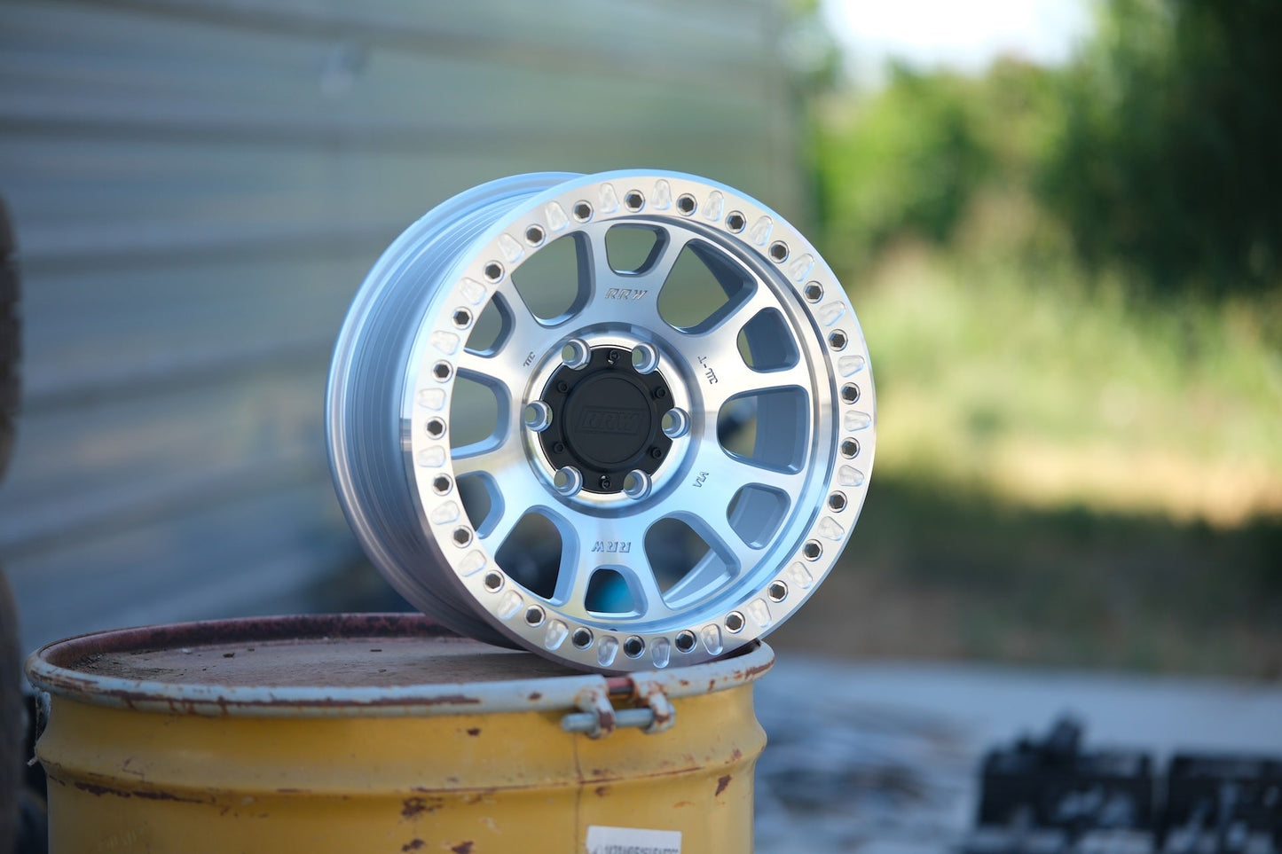 RRW RR5-H Flow Form 17x8.5 Hybrid Beadlock - Brushed Aluminum