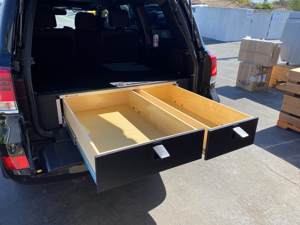 Goose Gear Fitted-Top Side x Side Drawers | '08 - '21 Land Cruiser