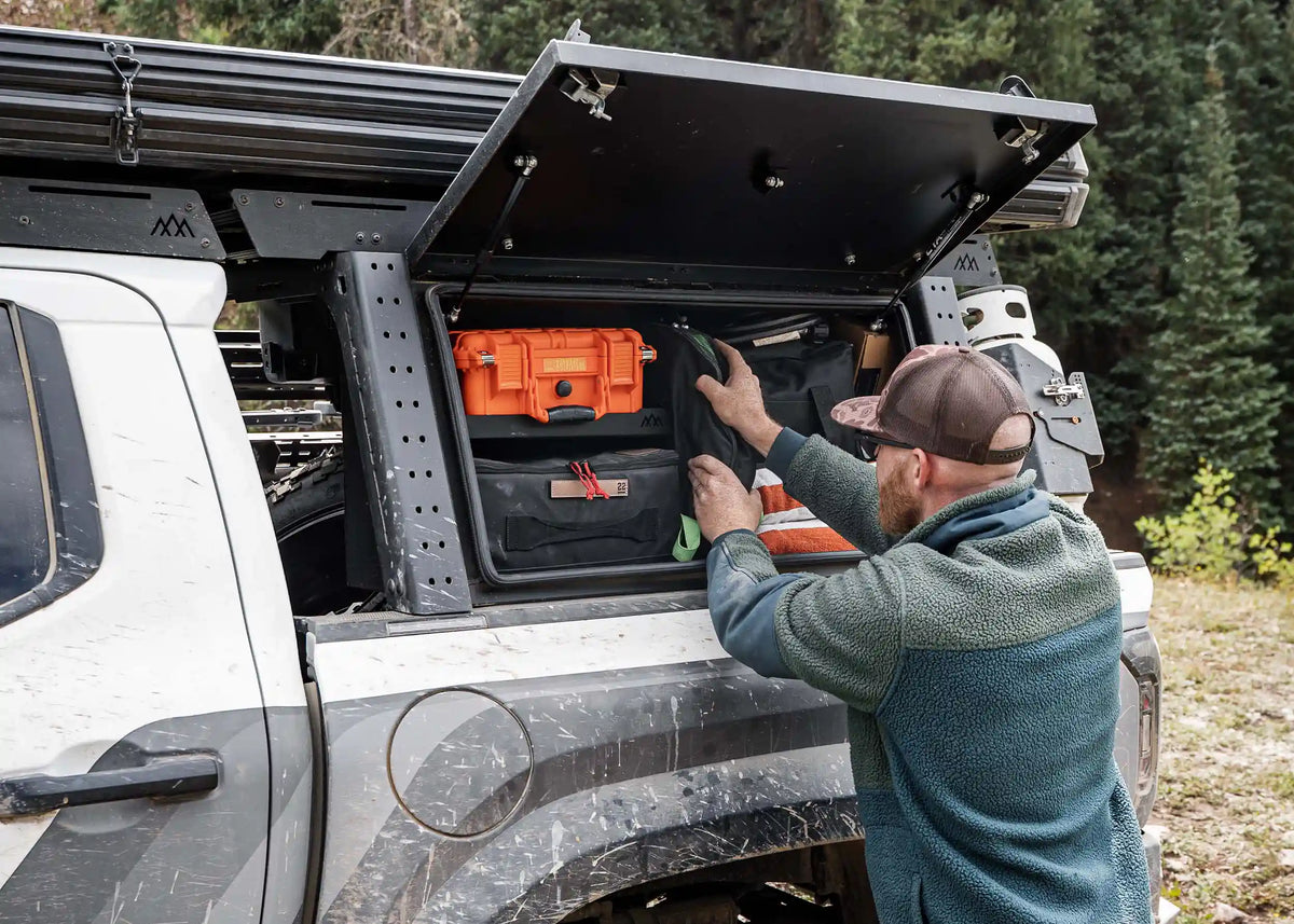 Aluminum Bed Rack Storage Box - Toyota Tacoma