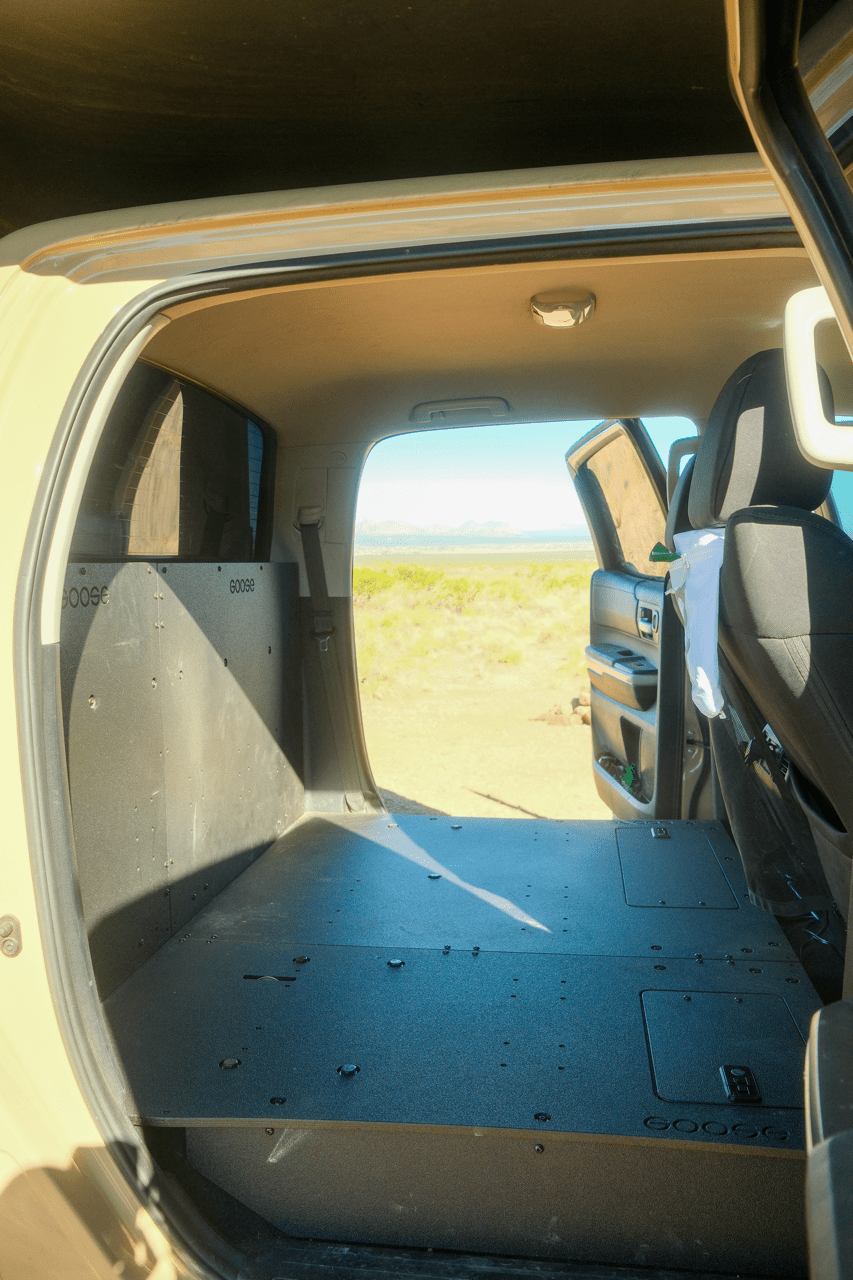 Goose Gear Tundra CrewMax Second Row Seat Delete Plate System | '14 - '21 Tundra