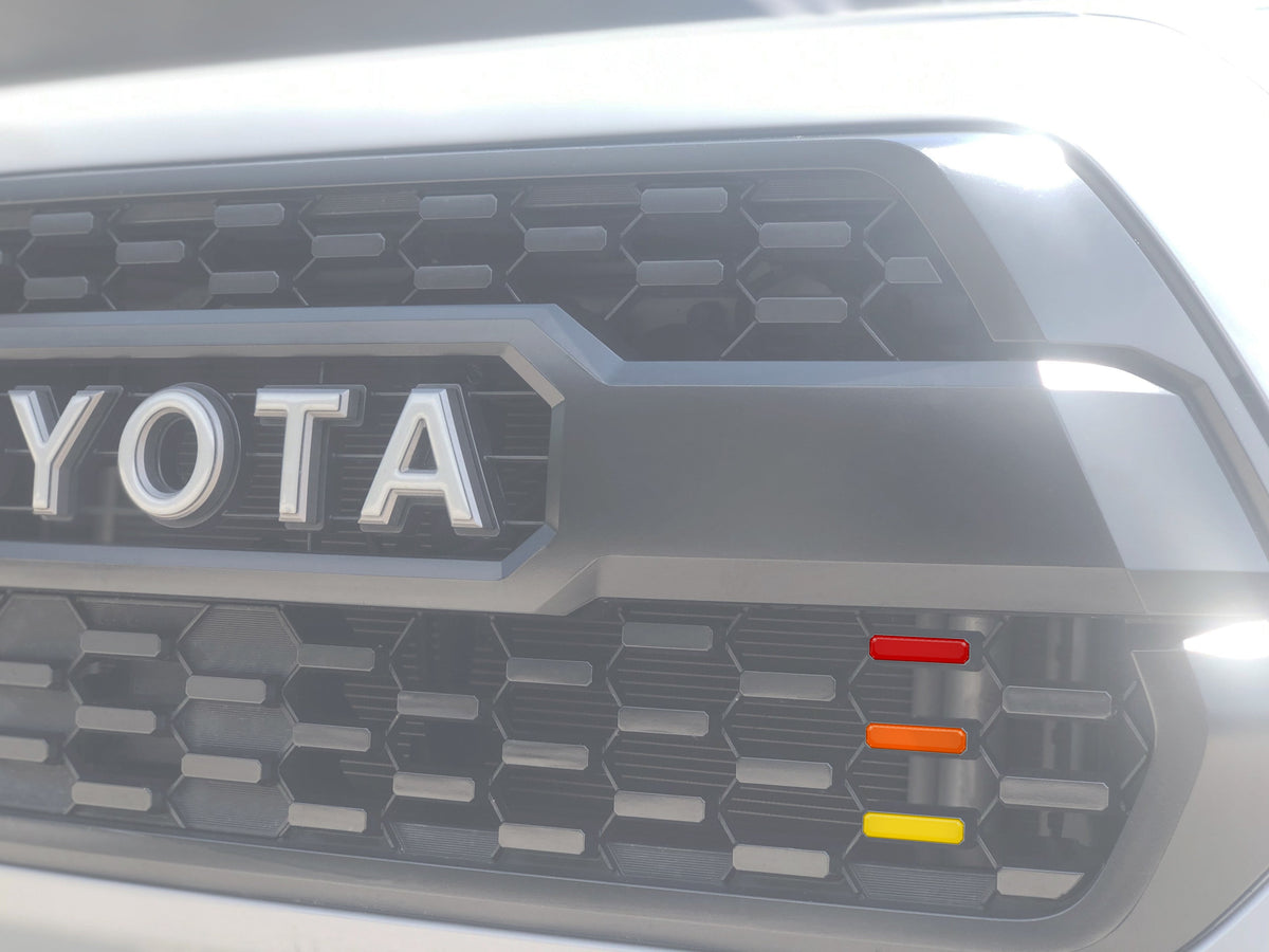Tufskinz TRI-Color Grille Accent Overlays | '16 - '23 Tacoma TRD Pro Grille