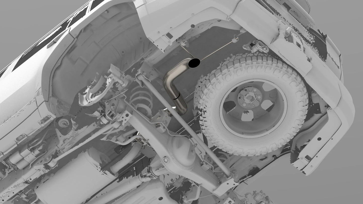 Toyota Land Cruiser/Lexus GX550 Titanium Axle Dump Exhaust | '24+ Land Cruiser