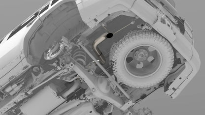 Toyota Land Cruiser/Lexus GX550 Titanium Axle Dump Exhaust | '24+ Land Cruiser