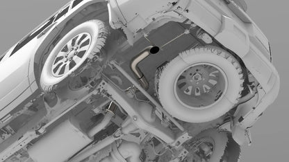 Toyota Land Cruiser/Lexus GX550 Titanium Axle Dump Exhaust | '24+ Land Cruiser