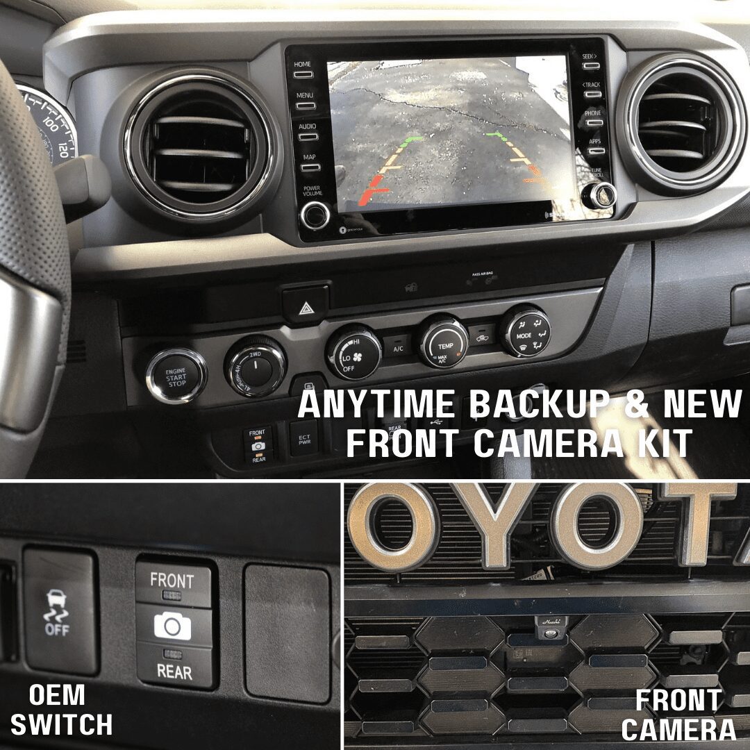 Anytime Backup & New Front Camera Kit | 2020+ Tacoma