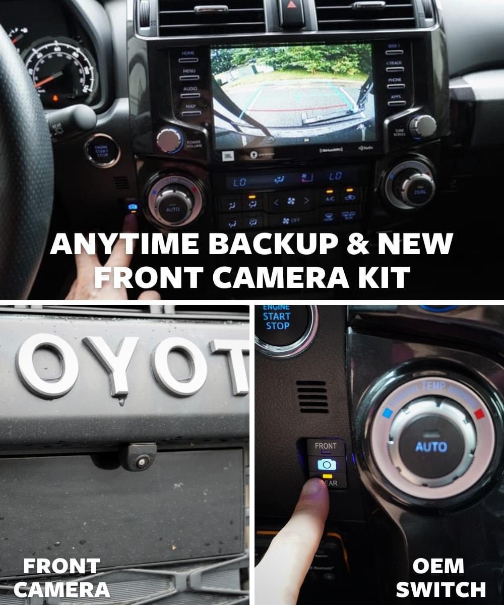 Anytime Backup & New Front Camera Kit | 2020+ 4Runner