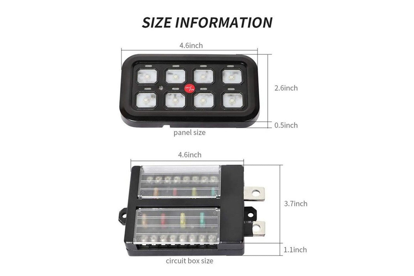 Vehicle Accessory 8 Switch Control System