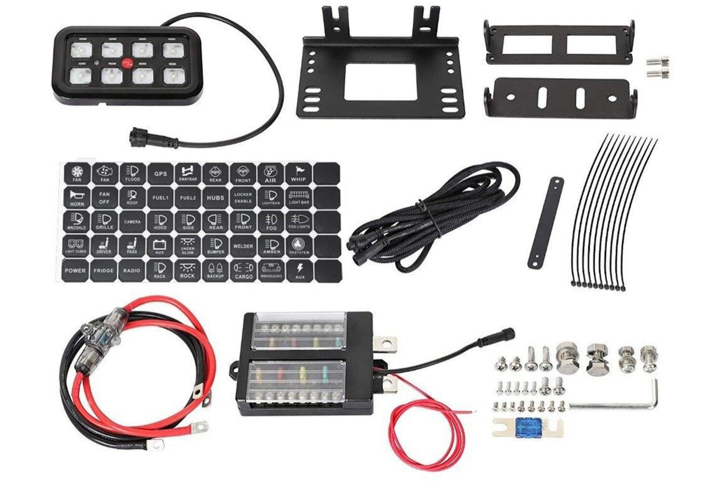 Vehicle Accessory 8 Switch Control System